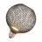 Osram Decor Plat Lamp In Metaal Behuizing LED E27 Globe Mat Zwart 3.5W 300lm - 827 Zeer Warm Wit | Vervangt 25W